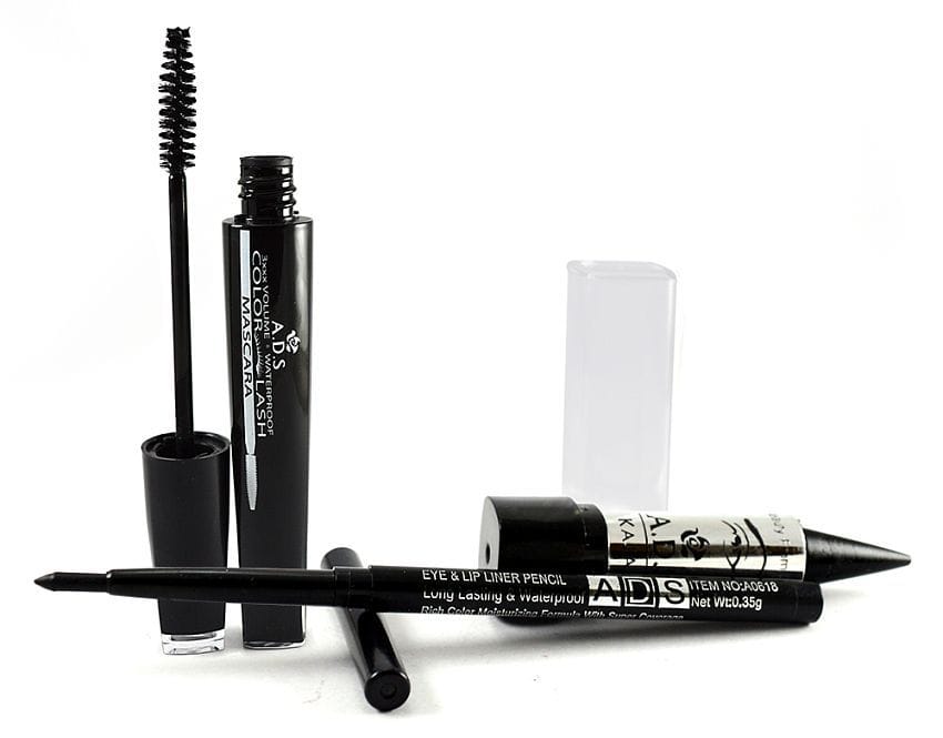 Adbeni Mascara, Kajal & Eyeliner -Combo of 3