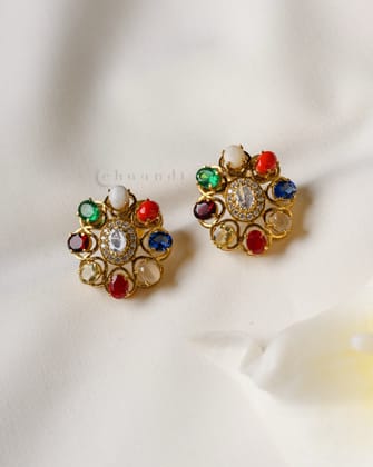 Gold Polish Silver Earrings CHE2001