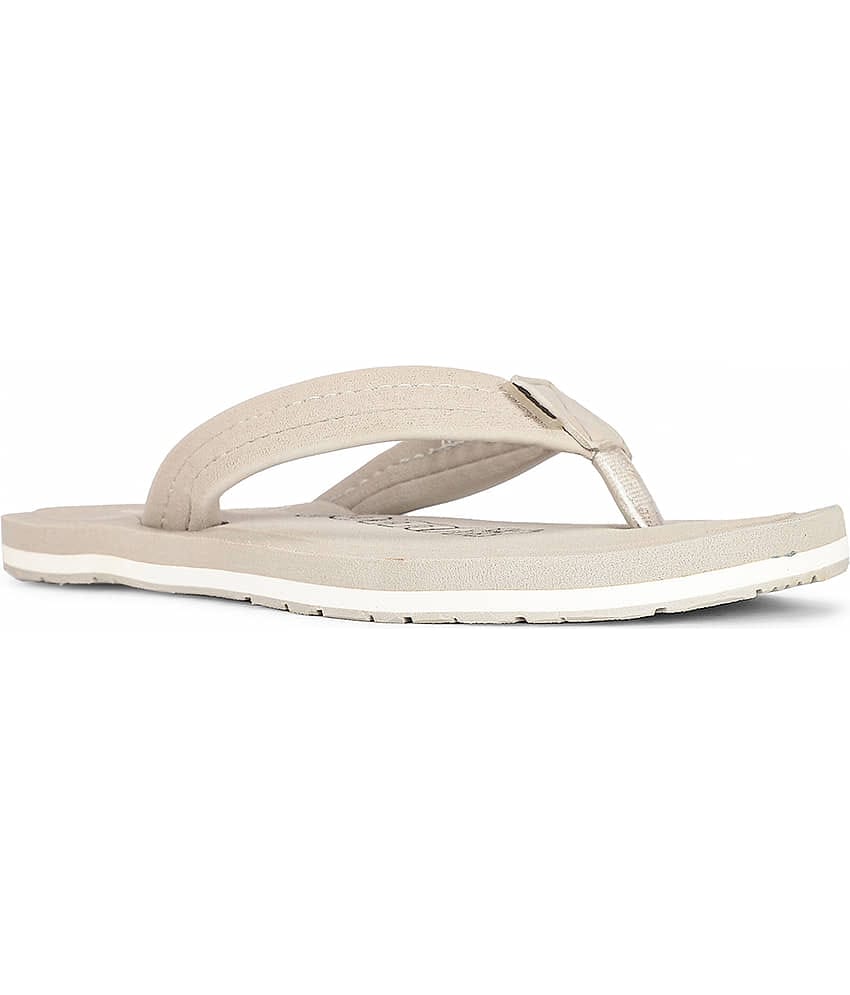 Bata Beige Men's Thong Flip Flop