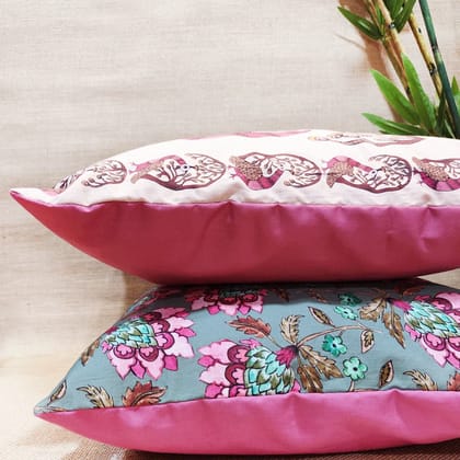 Pink Forest Cushion Cover Combo of 4