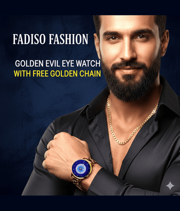 Fadiso Fashion Gold Stainless Steel Analog Men's Watch