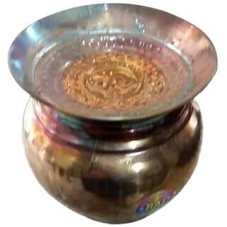 Astro TAAMBE KEE GADHAVEE MEIN 800GM MUNG SABUT DALL KALI KA TANKA LAGA HUA, (Gold, Brass)