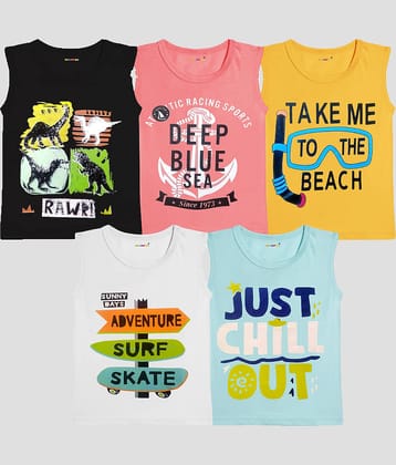 Kuchipoo Pack of 1 Boys Cotton Blend T-Shirt ( Multicolor3 )