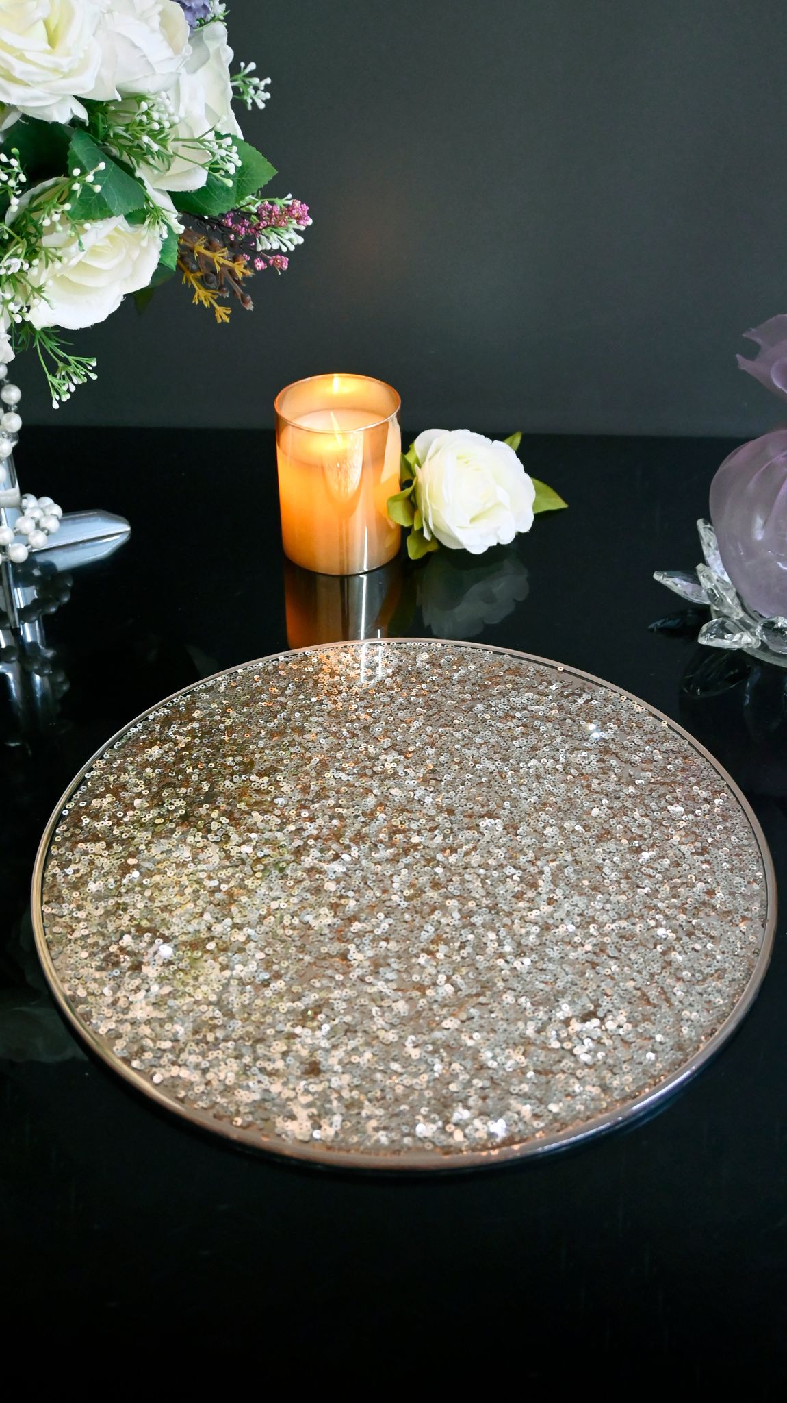 Full Rose Gold Sequins: Placemat