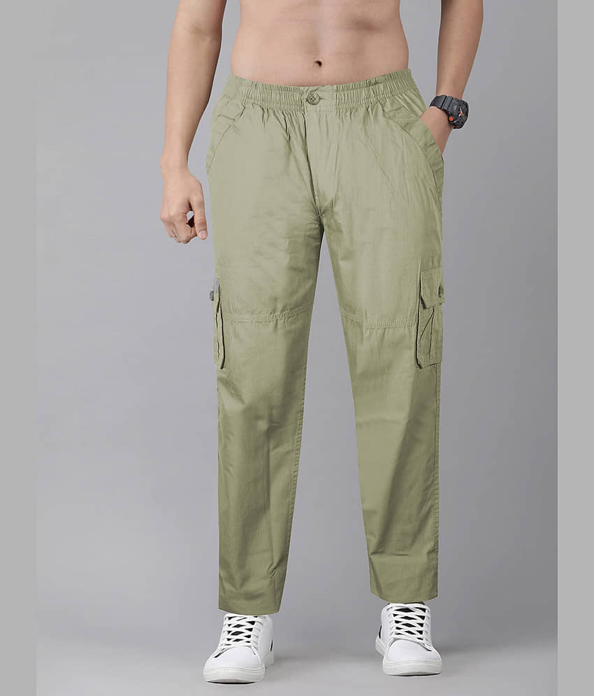 JB JUST BLACK Light Green Cotton Blend Men's Trackpants ( Pack of 1 )