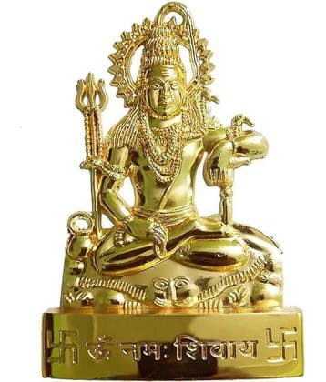 Shri Astha Vinayak Brass Lord Shiva Idol ( 3 cm )