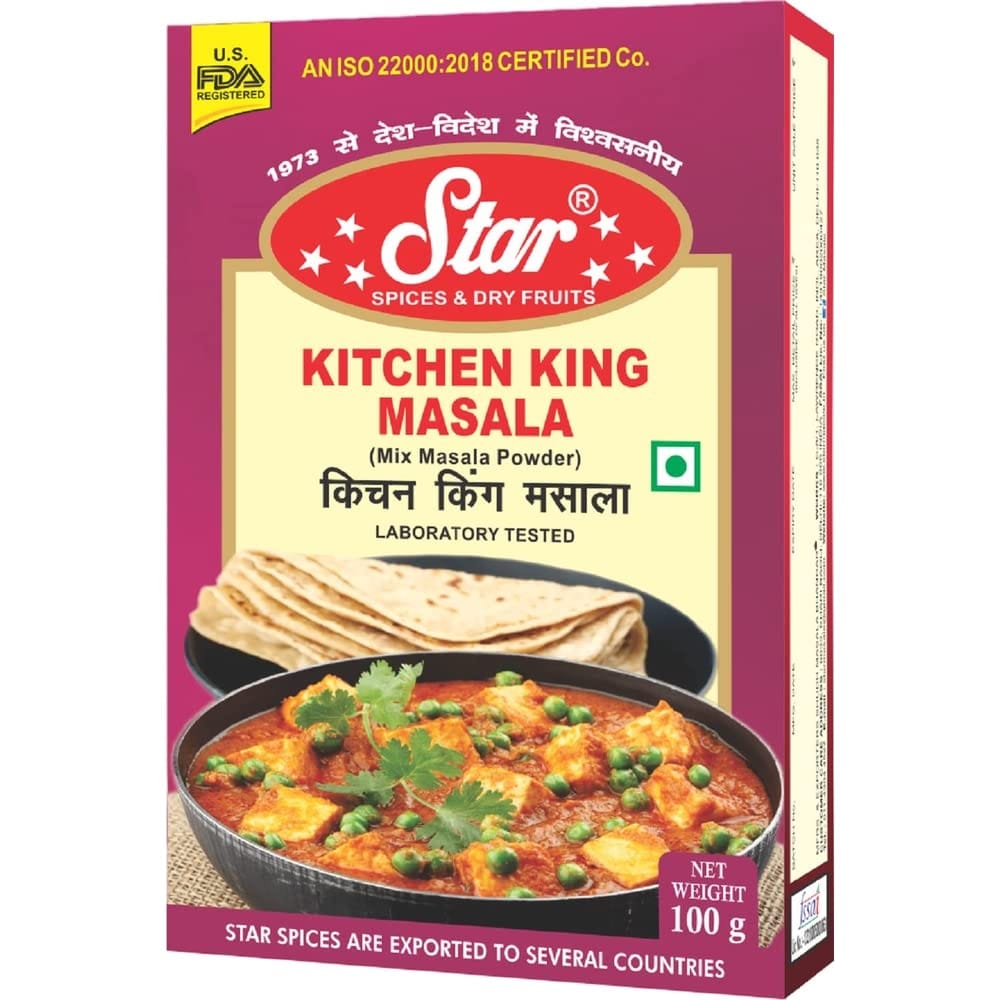 Star Spices Kitchen King Masala, 100 gm - Pack of 4