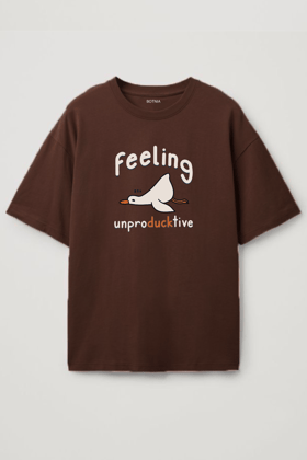 Feeling Unproductive- Oversized T-Shirt-XS