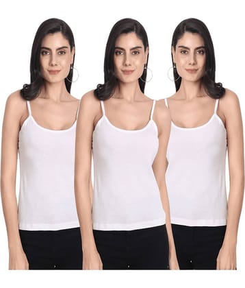 AIMLY Cotton Camisoles - Beige Pack of 3