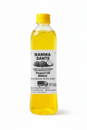 Peanut Cooking Oil, Groundnut Oil, Moongfali Tel, Singdana Oil, Arachis Oil 900ml