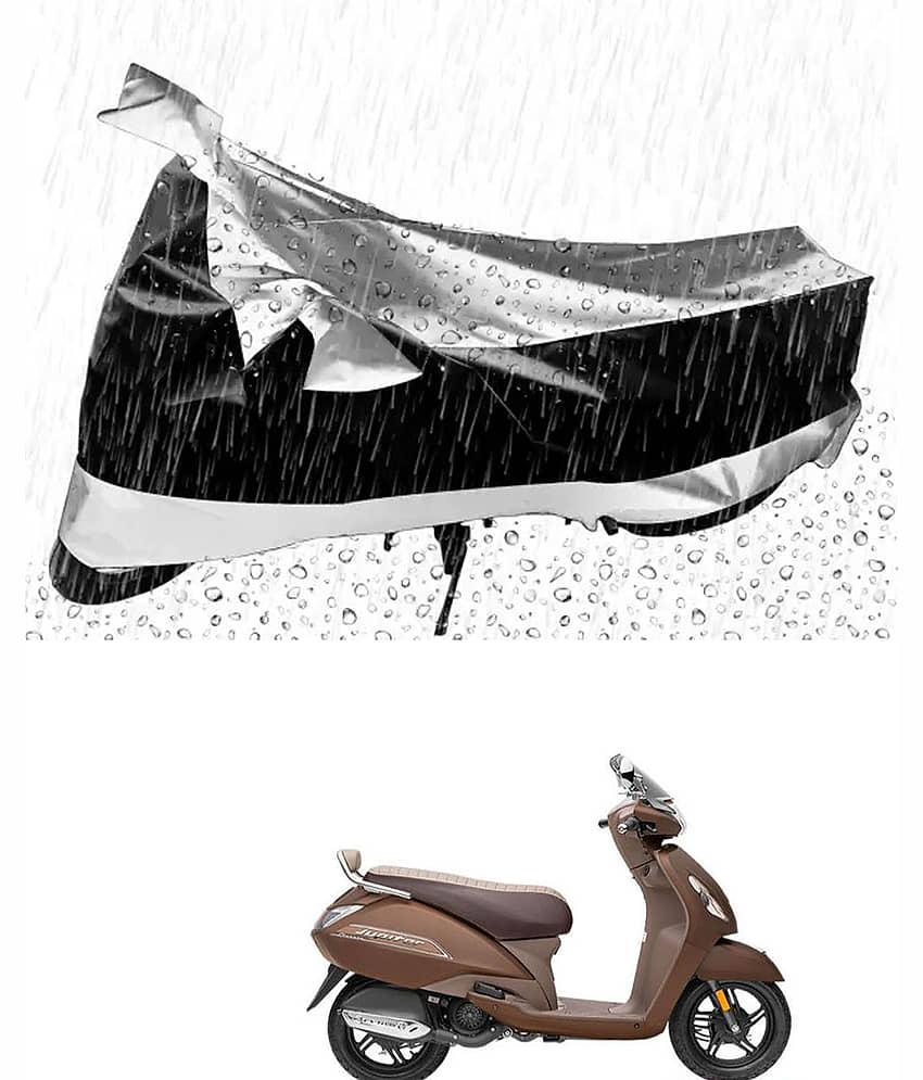 JVG Bike Body Cover for TVS Jupiter ( Pack of 1 ) , Silver
