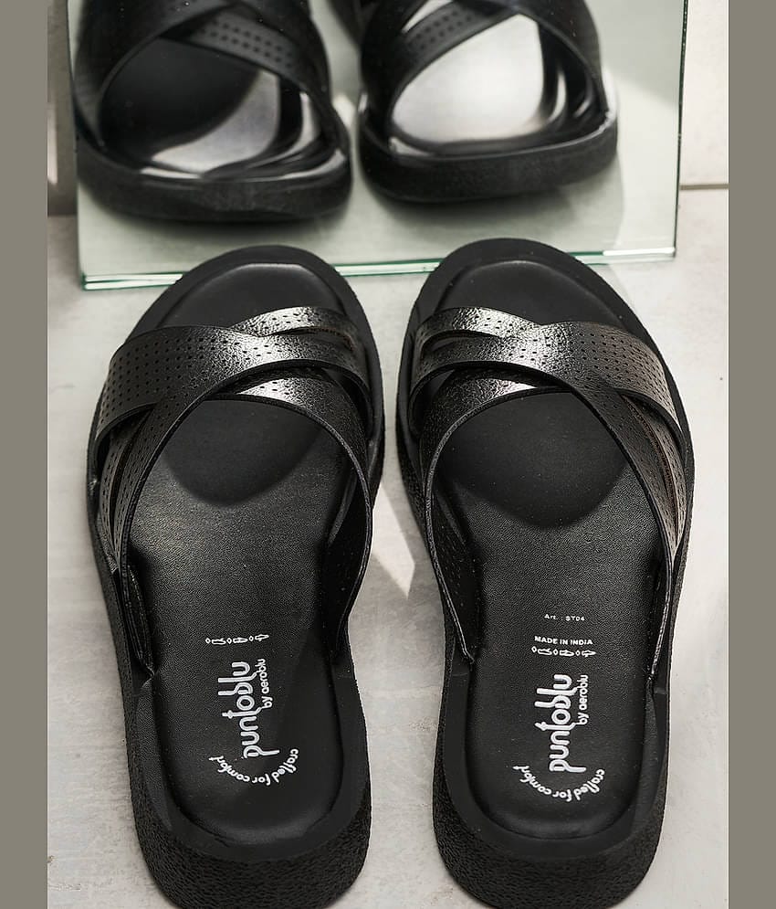 Puntoblu Black Women's Flats