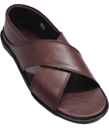 RAGE GAZE - Brown Men's Sandals
