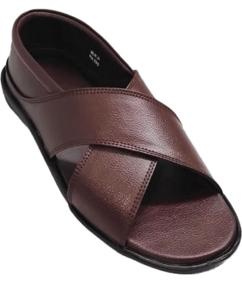 RAGE GAZE - Brown Men's Sandals