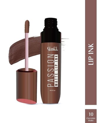 Glam21 Passion Matte Lip Ink Upto 12Hour Color Stay Lightweight & Comfortable 6gm Brick Pink-08