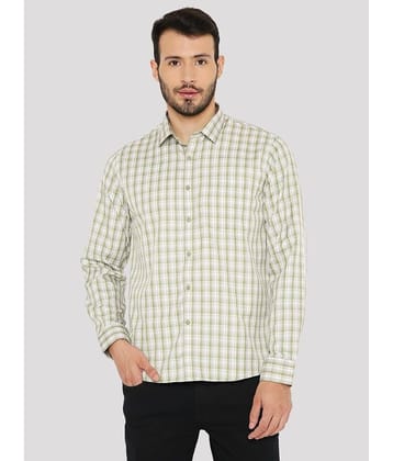 Maharaja - Green Cotton Blend Slim Fit Men's Formal Shirt ( Pack of 1 )