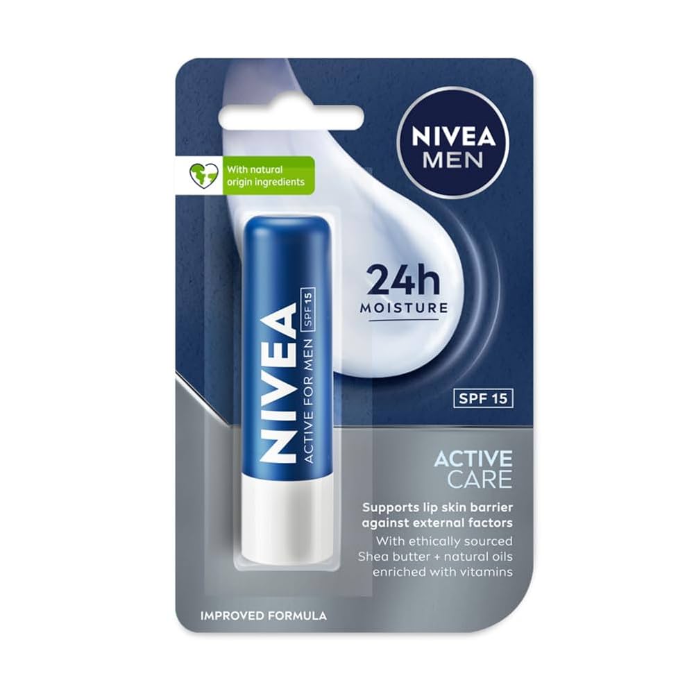 Nivea Men Active Care Spf15 Lip Balm 4.8 Gms