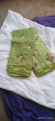 Elegant Embroidered Saree