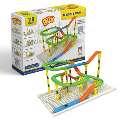 Blix Marble Run-1, 118 Piece Construction Set