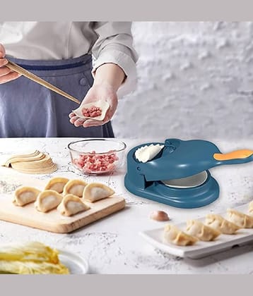 Analog Kitchenware 2 In 1 Plastic Puri/Gujiya/Samosa/Ghughra/Skin Dumpling Press/Momos Maker