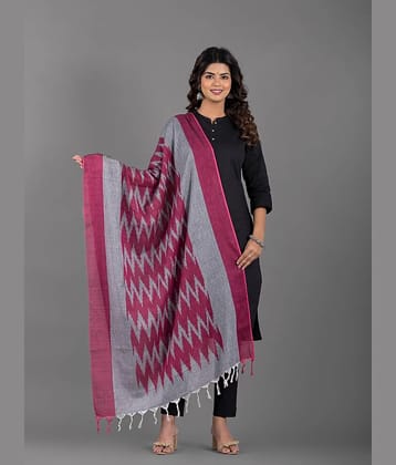 Apratim Grey Cotton Women's Dupatta - ( Pack of 1 )