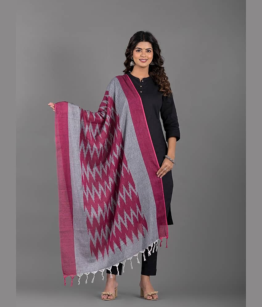 Apratim Grey Cotton Women's Dupatta - ( Pack of 1 )