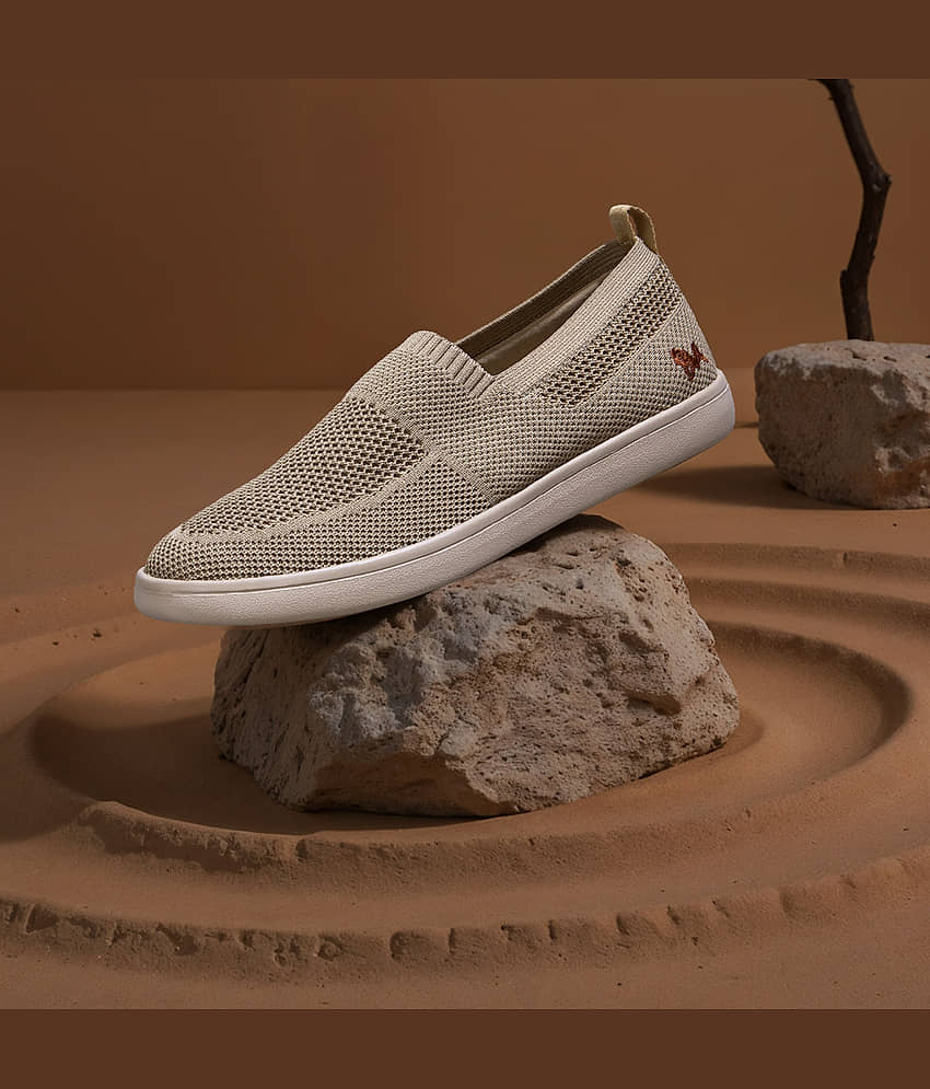 Neemans Beige Men's Slip-on Shoes