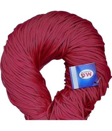 Macrame Magenta Braided Cord Thread Nylon knot Rope sturdy cording, mildew resistant DIY 3 mm 75 m for Jewelry Making, Bags & art craft