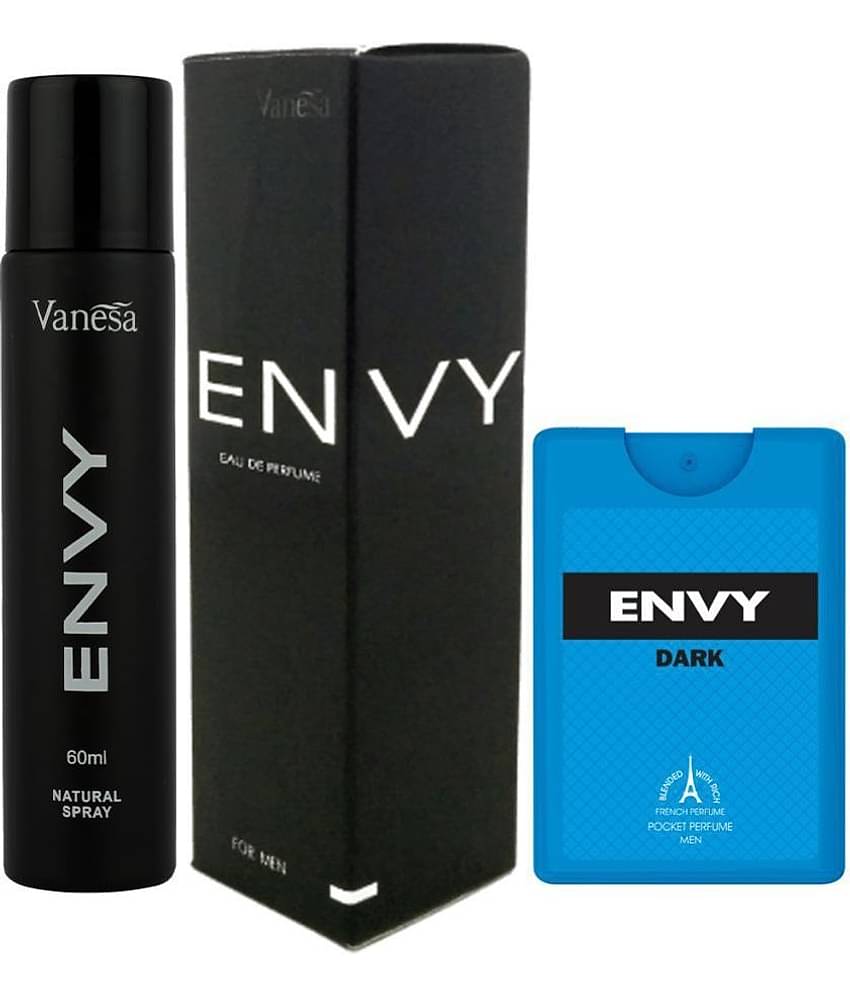 Envy Natural Spray Perfume 60ml & Dark Pocket Perfume -18ml (Pack of 2)