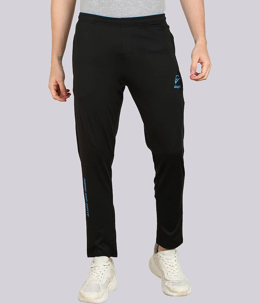 SLAGEN - Black Polyester Men's Sports Trackpants ( Pack of 1 )
