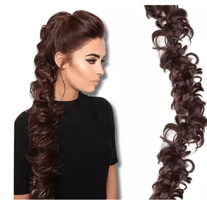 Prisha Hair Women Messy Frill Hair Extensions For Ponytail And Bun Juda Maker Hair Extension Pack Of 1 (Brown) Prisha Hair Women Messy Frill Hair Extensions For Ponytail And Bun Juda Maker Hair Extension Pack Of 1 (Brown)