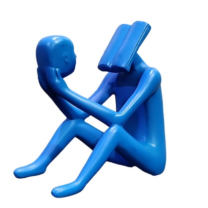 Immortals The Thinker Statue Abstract Man Reading a Book Decorative Showpiece - 21.5 cm-Polyresin