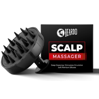 BEARDO Scalp Massager For Hair With Removable Handle | Soft Silicone Bristles For Dry Massage, Oil & Shampoo Hair Brush, Super Soft Bristles, Exfoliating | Scalp Massager For Men & Women BEARDO Scalp Massager For Hair With Removable Handle | Soft Silicon