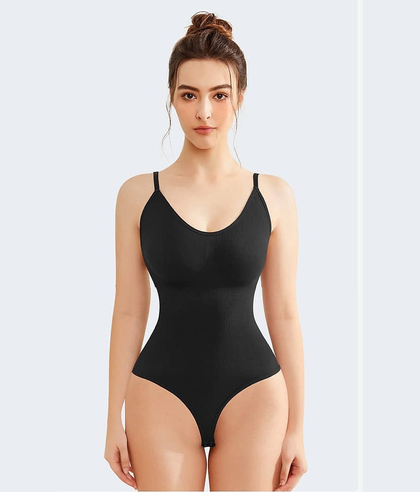 Aximoz Women Nylon Body Shaper ( Black )