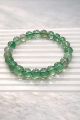 Natural Crystal 8mm Fluorite Bracelet (Green)-PID64925 Natural Crystal 8mm Fluorite Bracelet (Green)-PID64925