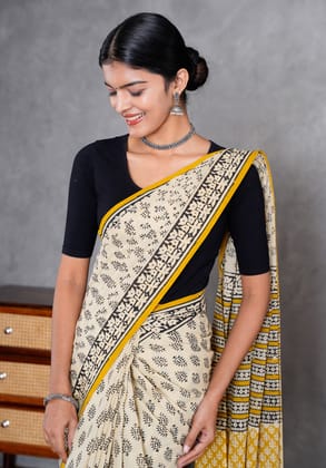 Jaipur Hand Block Print Saree