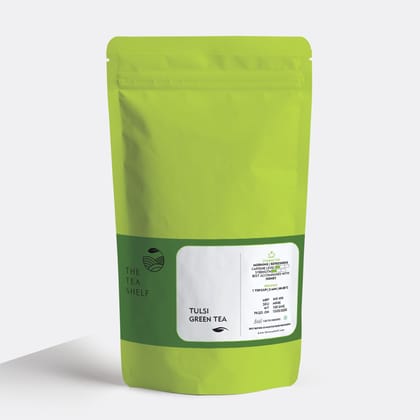 Tulsi Green Tea-100gm Loose Tea Pouch (50 Servings)