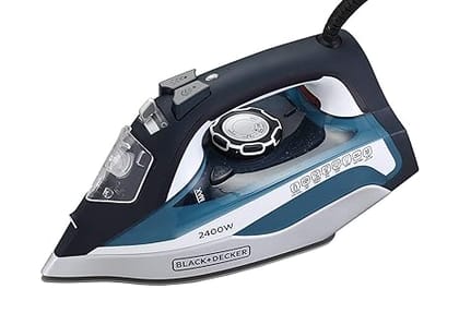 Black Plus Decker Steam Iron with Auto Shut Off 2400W