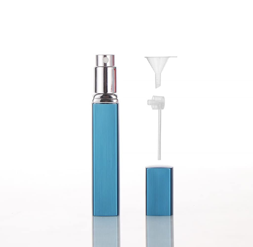 Sichumaria®12 ml Dumb Blue Mini Travel Perfume Refillable Bottle Spray Empty Atomizer with Perfume Extractor Pump,Funnel Sichumaria®12 ml Dumb Blue Mini Travel Perfume Refillable Bottle Spray Empty Atomizer with Perfume Extractor Pump,Funnel - Blue / sma