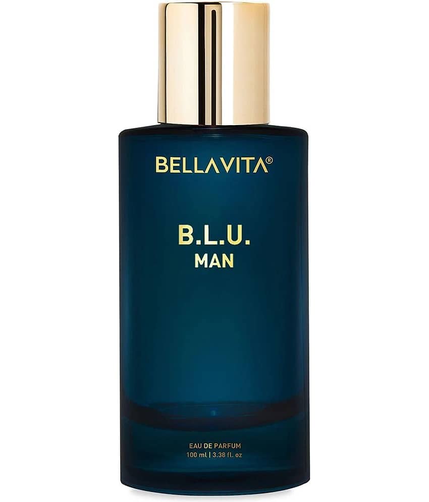Bella Vita Luxury B.L.U Men Eau De Parfum Liquid Perfume With Lemon, Apple, Musk|Fresh, Refreshing, Energising Long Lasting Edp Fragrance Scent 100Ml
