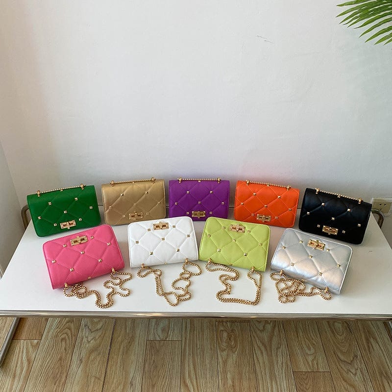 Summer Rivet Fashion Popular Chain Crossbody Shoulder Bag
