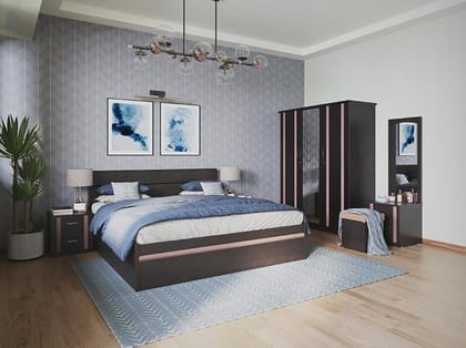 Zurina Bedside Table - Wenge