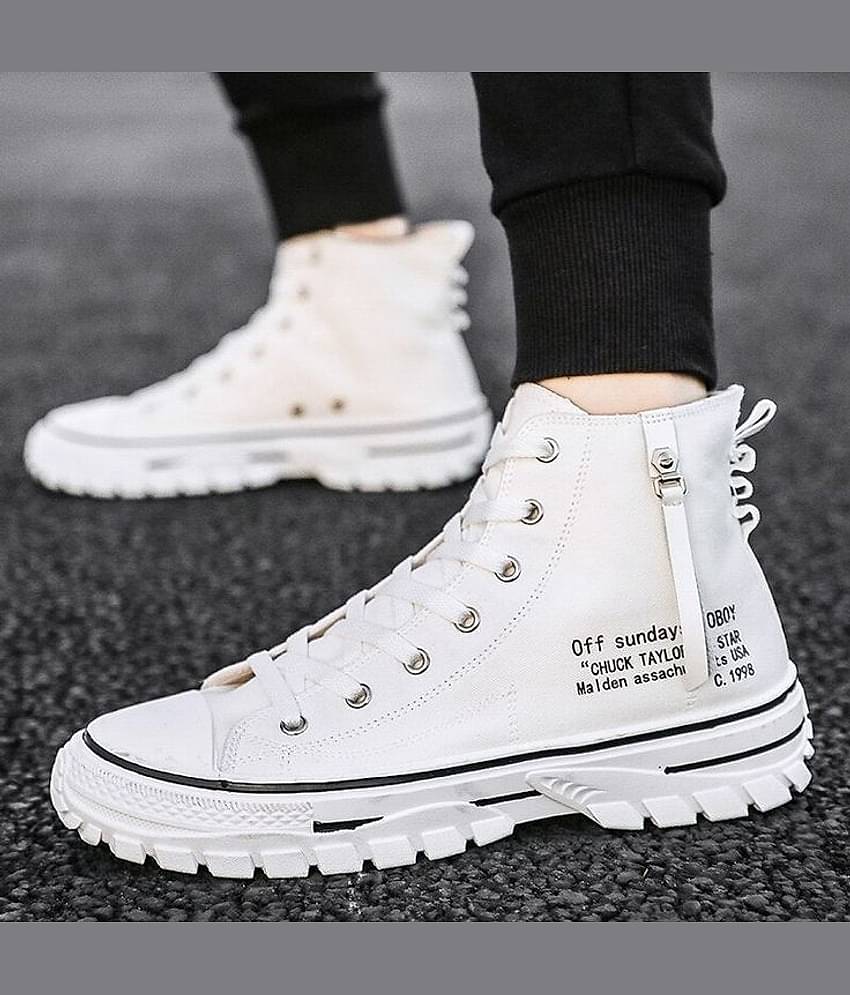 ROBBIE JONES White Men's Sneakers