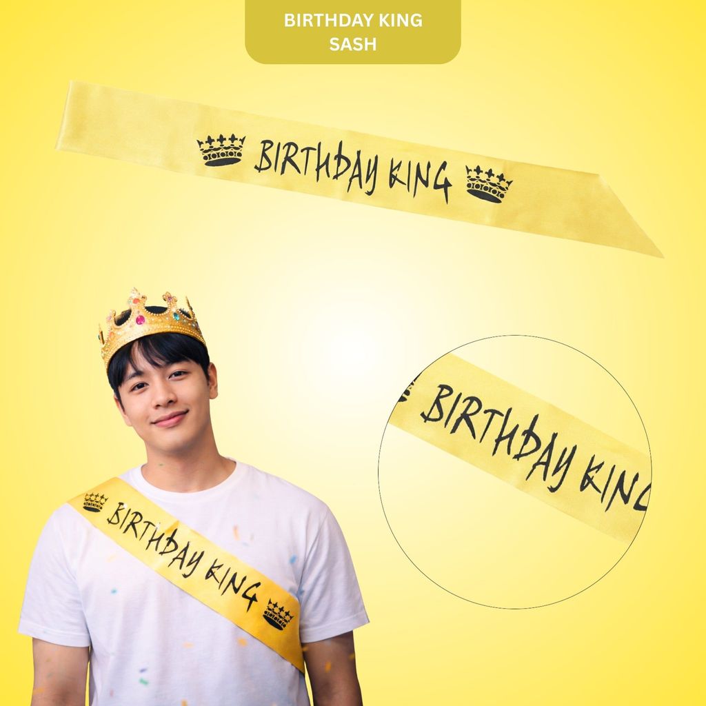 Happy Birthday King Light Up Sash - 1PC - Party and Festive Needs | Buy online on ZillyBuy