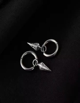 Tribal Hoop Earrings-Pair