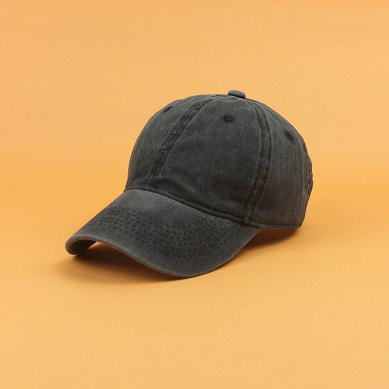 Vintage Distressed Summer Breeze Cap-Black