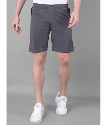 Force NXT Grey Polyester Men's Gym Shorts ( Pack of 1 )