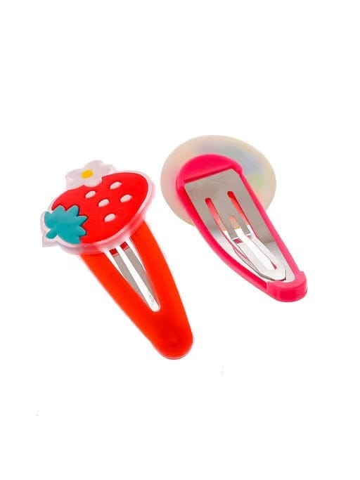 Small Tic Tac Hair Clips for Girls & Kids (Pack of 2)