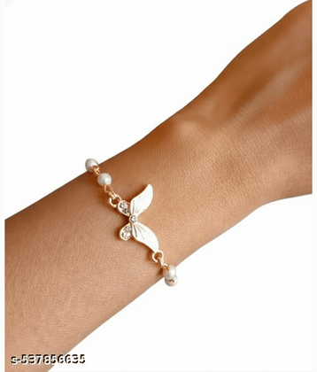 Dzinetrendz Gold Bracelet ( Pack of 1 )
