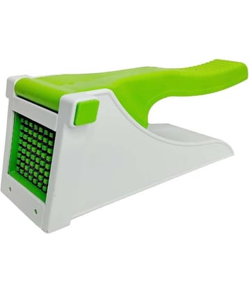 Analog Kitchenware Green Virgin Plastic Potato Chipser French Fries Chips Maker, Slicer ( Set of 1 )
